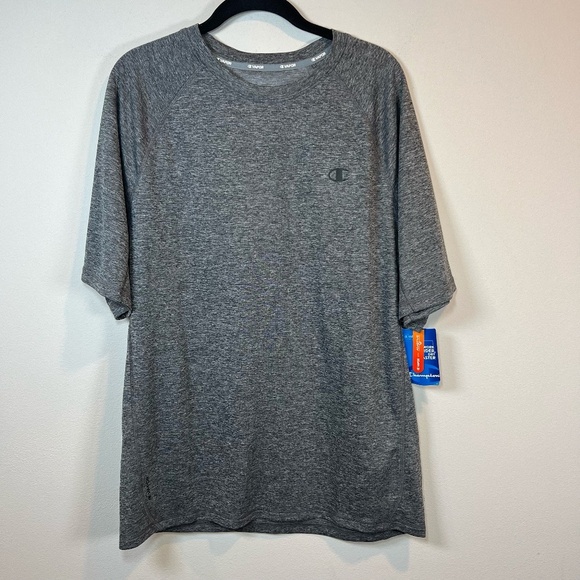 Champion Granite Heat Power Train Core Vapor T-Shirt Gray Performance NEW Large - Picture 1 of 11